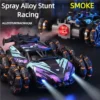 Children's Alloy Remote Control Car Morphing Six-Wheeled RC Off-Road Climbing Stunt Four-Wheel Drive Spray Drift Racing Car Toys