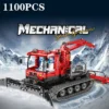 1100PCS Remote Control Snow Technical Vehicle Building Blocks Electric RC Car Engineering Crane Model Bricks Toys For Kids Gifts