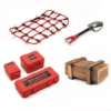 Universal 6PCS/Set Simulated Decoration Suitcase Luggage Net Shovel for TRX4 Defender SCX10 90046 90047 RC Car Accessories