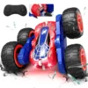 Remote Control Car with Light, Type-C Charging, 2.4GHz RC Cars, 4WD Double Sided 360° Rotates&Flips RC Stunt Car Toys for Kids